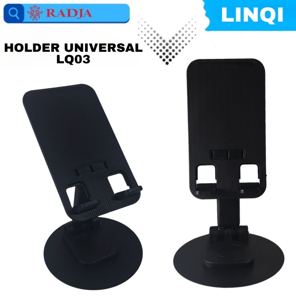 LinQi LQ03 ขาตั้งโลหะสมาร์ทโฟน Universal Holder พับหมุนได้ 360