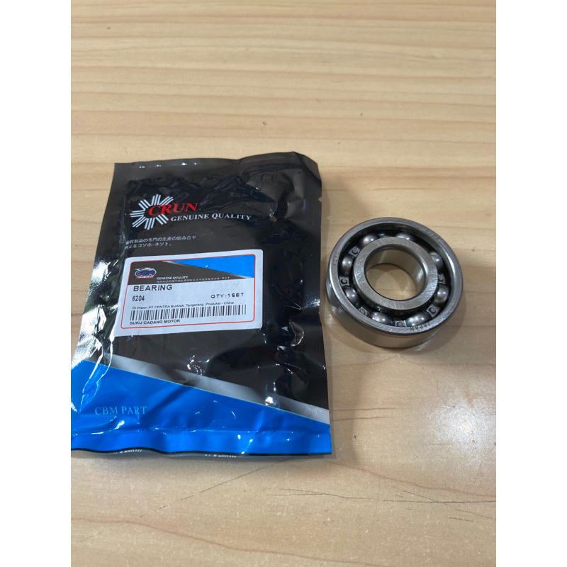 CRUN Bearing 6204 / Lahar Koyo Japan / ของแท้