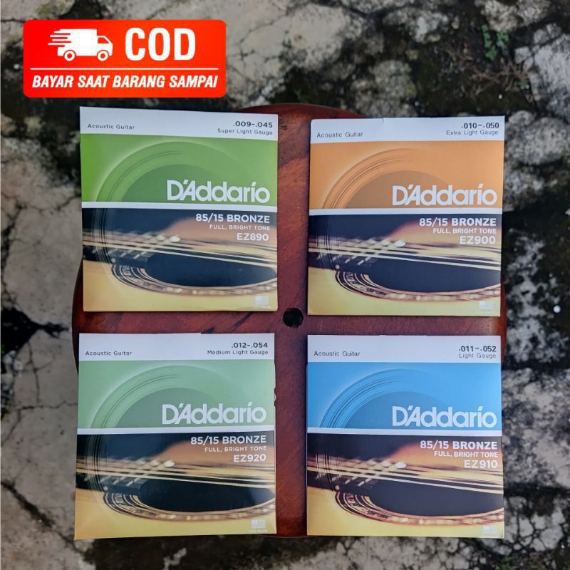 สายกีต้าร์โปร่ง สายบรอนซ์ EZ890 EZ900 EZ910 EZ920 สายกีตาร์ Dario 6 เส้น