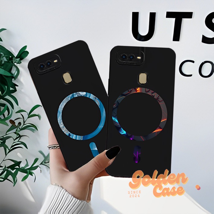 [GCS240] Softcase OPPO A5s/A7/A12/A11K/F9/REALME 2 PRO/A3S/A1K/REALME C2 Cool, Temporary round Logo 