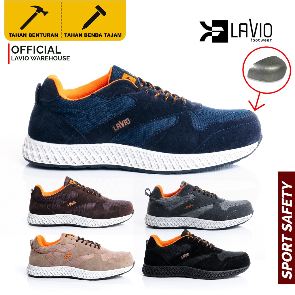 Cool Original Branded Mens Casual Shoes 2025 Lavio Alden Suede Safety Steel Toe