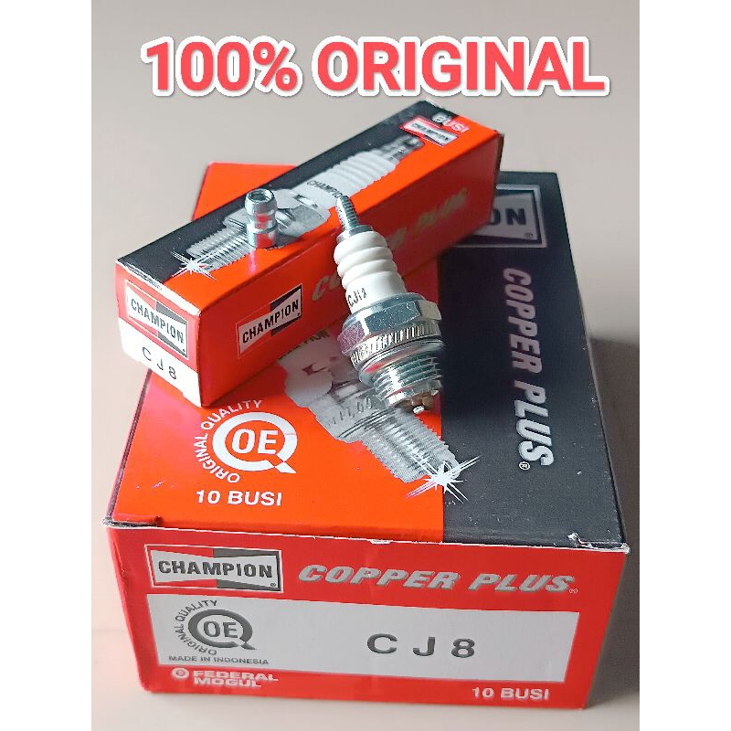MESIN CHAMPION CJ8 SPARK PLUG ของแท้ 100% 2T LAWN ENGINE SPARK PLUG