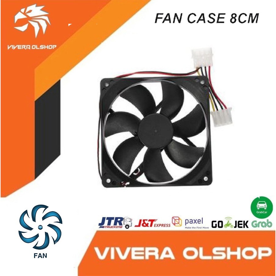 Fan Case Casing 8cm - Fan Case PC Black [diameter 8cm]