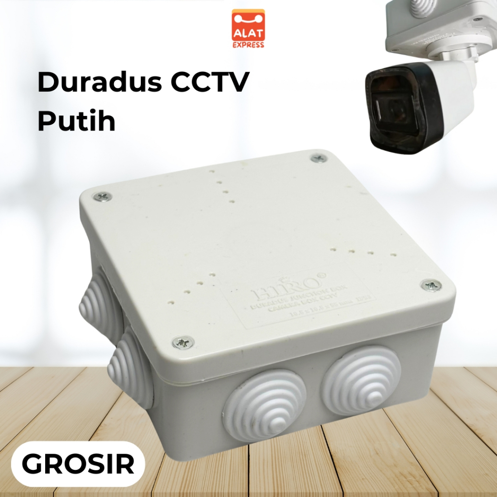 Duradus Dordus Dorados Junction Box CCTV Hiro White กันน้ํา 10.5 x 10.5 x 5.5 ซม. (3/4")