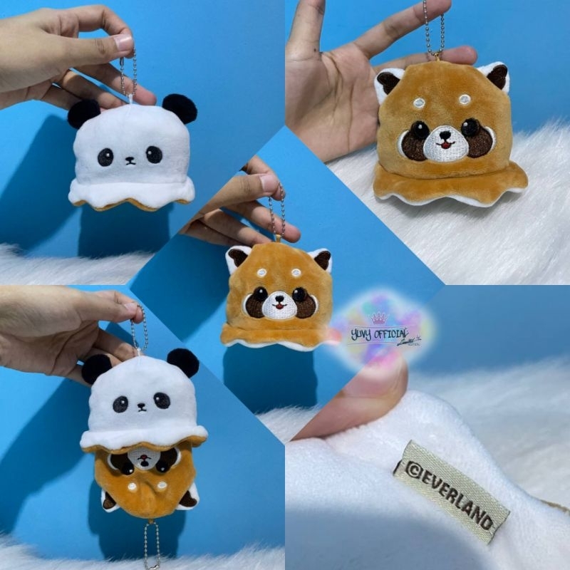 ตุ๊กตาพวงกุญแจ Everland Red Panda Reversible Panda Original | ตุ๊กตาพวงกุญแจ Red Panda X Panda Origi
