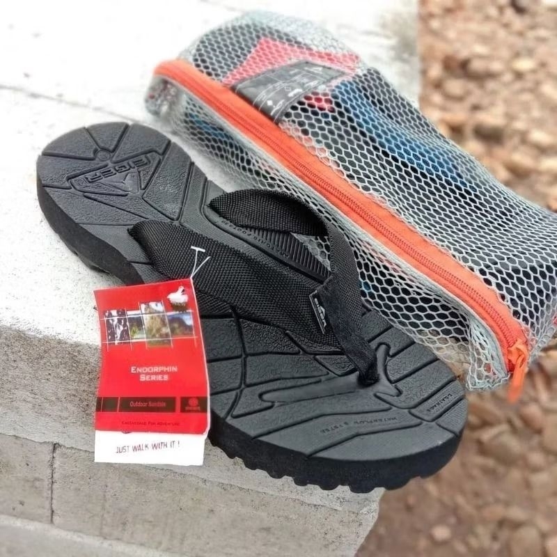 EIGER1989 100% ORIGINAL - EIGER1989 Original Stone Flip Flops สําหรับผู้ชายและผู้หญิงคุณภาพสูงขนาด 3
