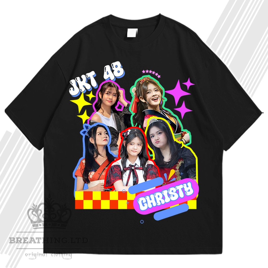 ใหม่ล่าสุดเสื้อยืด NEW ERA CHRISTY JKT48 - JKT 48 MEMBER DISTRO TSHIRT VIRAL