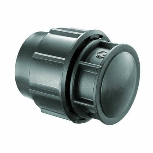Hdpe Dop Cap 1 1/4 นิ้ว Equal Tee การบีบอัดข้อต่อท่อ HDPE