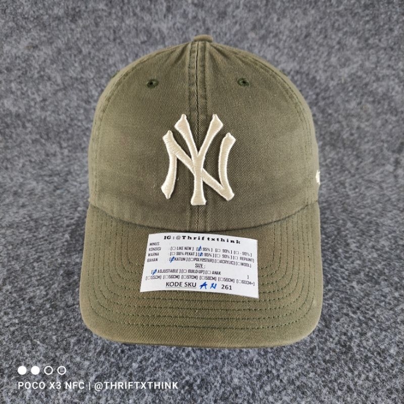 ADJUSTABLE BASEBALL CAP HAT 47BRAND NY LOGO SET SKU AN261