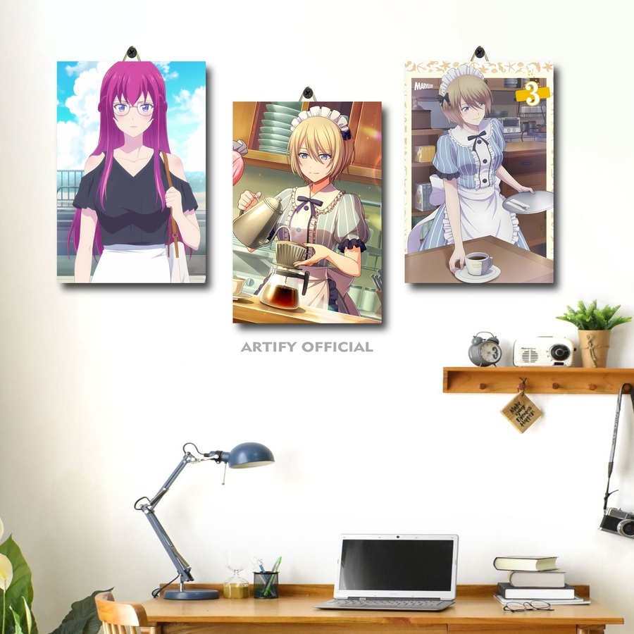 Waifu Megami No Cafe Terrace Room โปสเตอร์ / ตกแต่งผนังไม้ / ตกแต่งห้อง / W2O|ฟซามิ