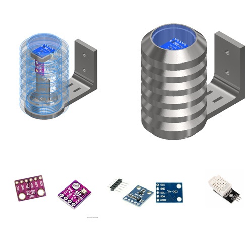 BME280 BME 280 BH1750 DHT22 Stevenson box Case