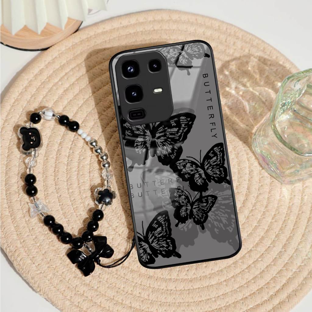 GANTUNGAN Softcase Glossy Glass + Strap Case Infinix Note 50S Infinix Note 50 PRO ล่าสุด 2025 [HBK02