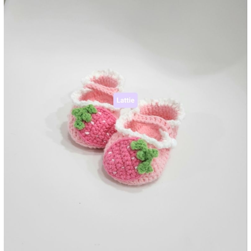 HANDMADE STRAWBERRY SANDALS/STRAWBERRY SHOES/CUTE BABY SANDALS/CUTE BABY SHOES/GIFT SET