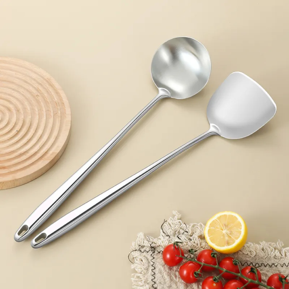 Huohou ช้อนผักซุป ทัพพีซุปด้ามยาว สแตนเลส - HU0167