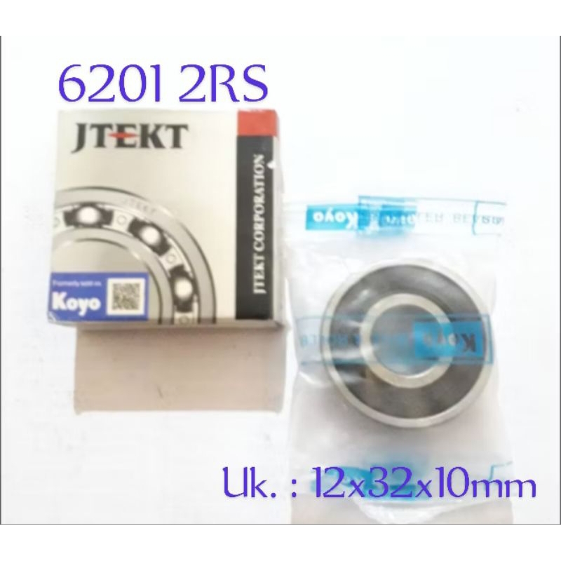 แบริ่ง 6201 Laher Klaher Ball Bearing 6201 2RS Bearing Koyo Rubber Cap