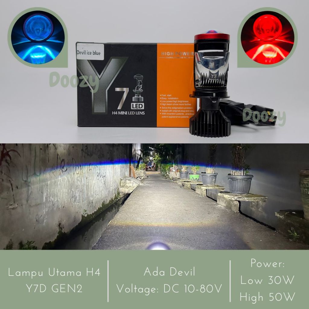 CR7 C608 & Y7D GEN2 H4 ไฟหน้า Led