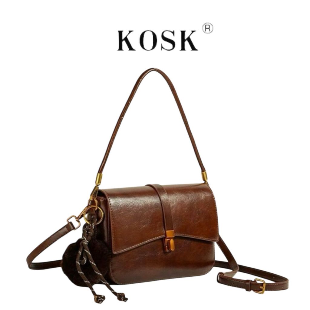 KOSK Womens Sling Bag กระเป๋าสะพายดีไซน์หรูหรา - 3623