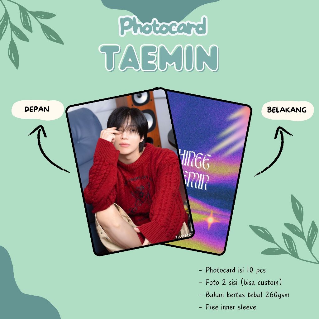 (10 ชิ้น) TAEMIN SHINEE PHOTOCARD