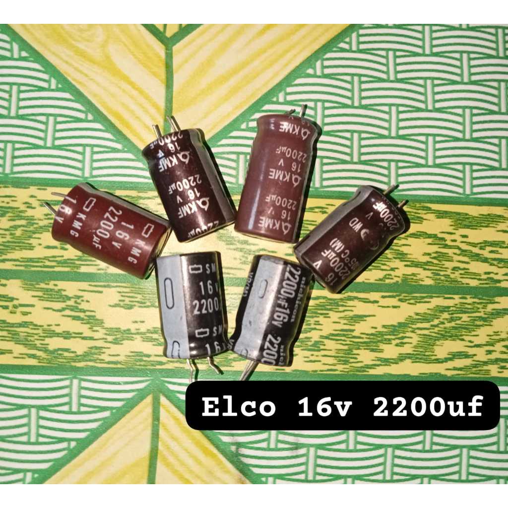 Elko 16v 2200uf Elco 2200uf 16v คุณภาพดั้งเดิม
