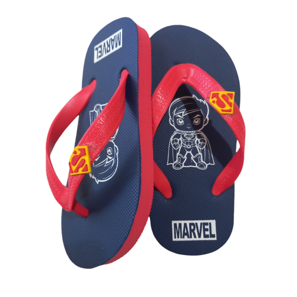 รองเท้าแตะยาง Superman Marvel สําหรับเด็กผู้ชาย