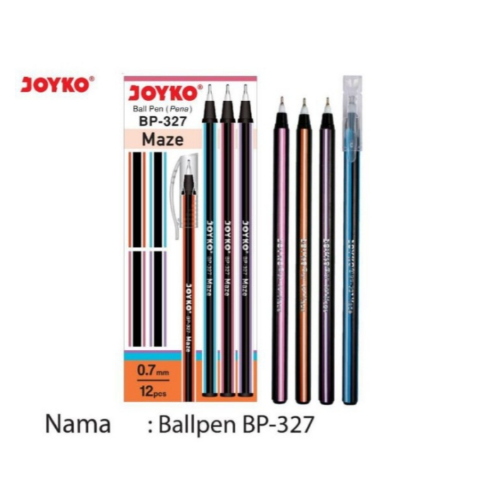 [PACK] ปากกาลูกลื่น 0.7 มม. - Joyko BP-327 Maze