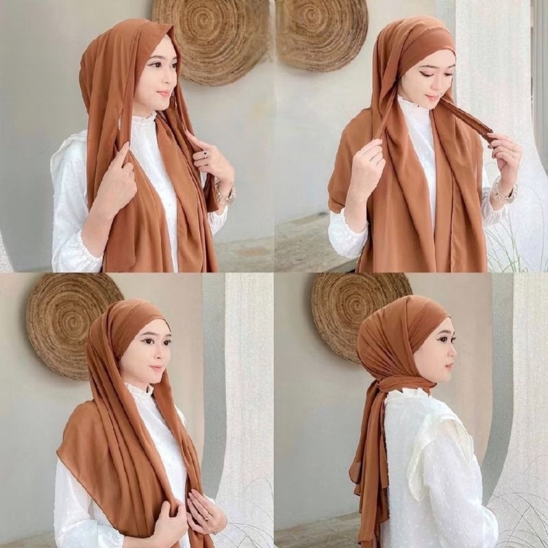 ผักดองสําเร็จรูปของมาเลเซีย | Pashmina JERSEY MALAY 2IN1 | Pashmina MLAY PREMIUM JERSEY