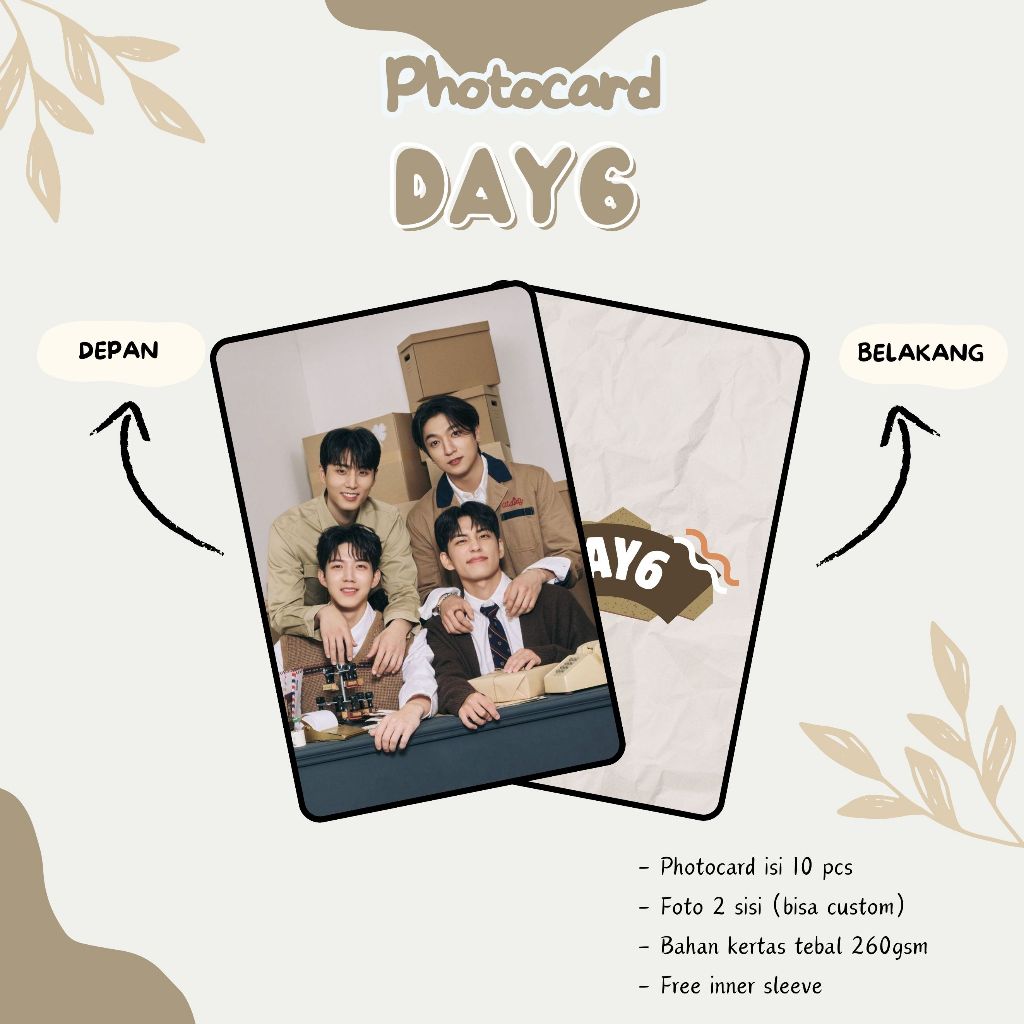 (10 ชิ้น) PHOTOCARD DAY6
