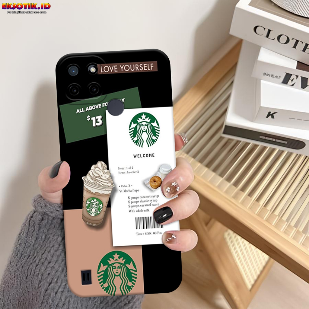 เคส HP REALME C21Y C25Y - Eksotik.id - REALME C21Y C25Y Casing - STARBUCK Case - โทรศัพท์มือถือ Skin