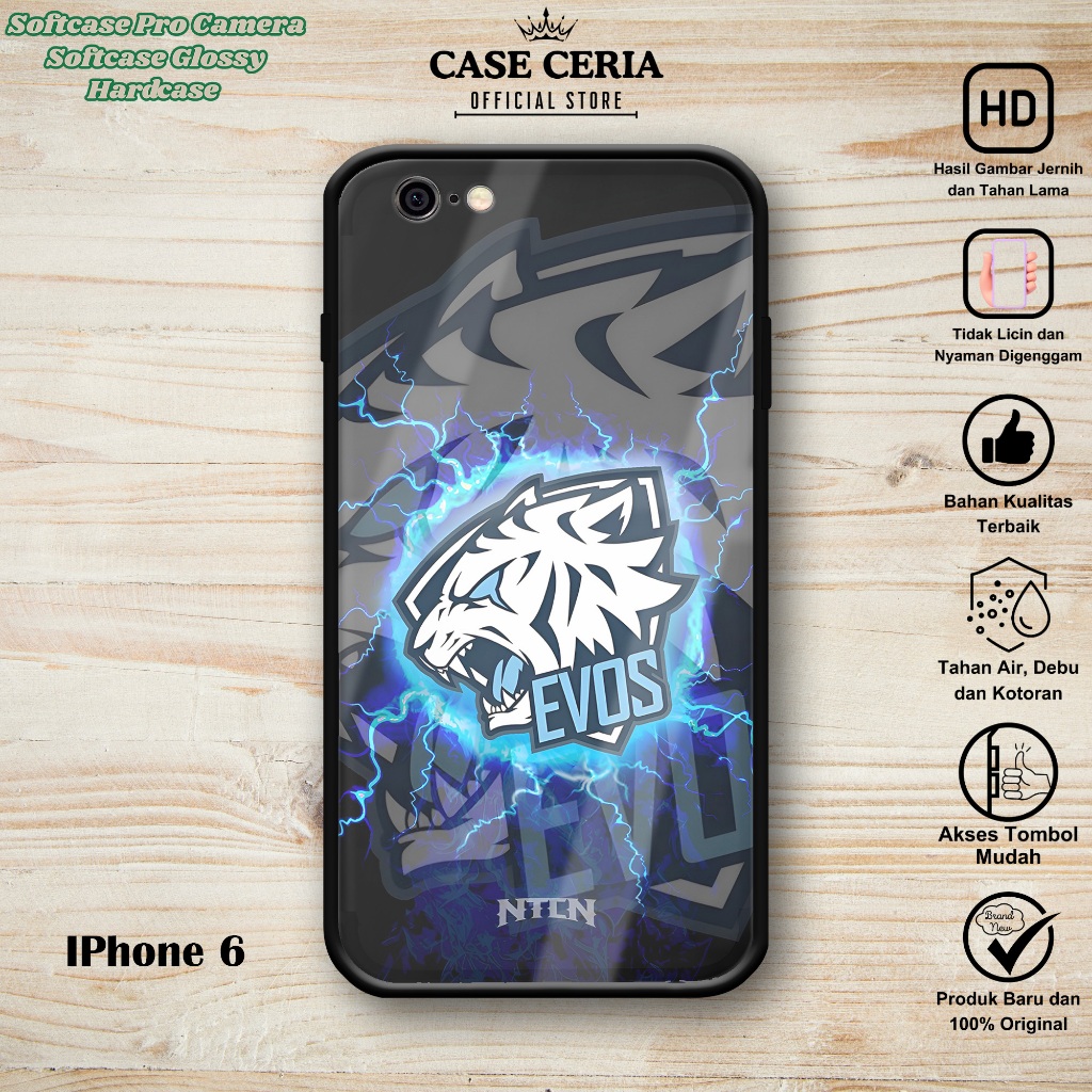 เคส iPhone 6 / 6S / 6+ / 6S+ - เคส iPhone 6 / 6S (Ev0s) – Pro Camera Softcase - HP Hardcase