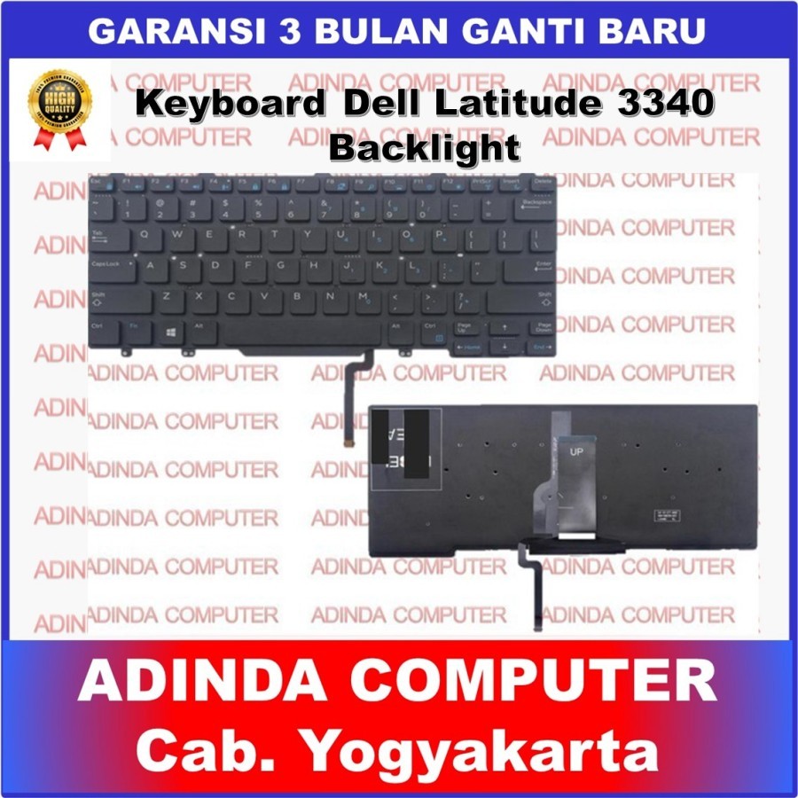 แป้นพิมพ์แบ็คไลท์ Dell Latitude 3340 3350 5491 5495 7350 E7470