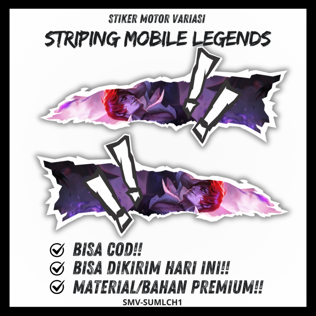 Chou Iori Yagami Striping Sticker Hero Chou Mobile Legends Universal ขวาซ้ายสติกเกอร์