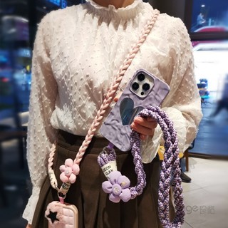 Tali HP Telepon Lanyard Universal Cross-body Motif Flower dan Kartun Gantungan Handphone