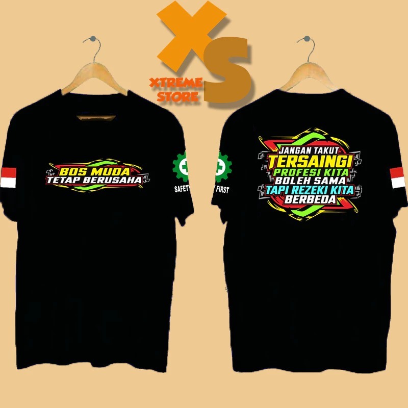 MENS T-shirt YOUNG BOSS CORPORATE T-shirt - Distro เสื้อยืดคํา MENS YOUNG BOSS CORPORATE T-shirt - เ