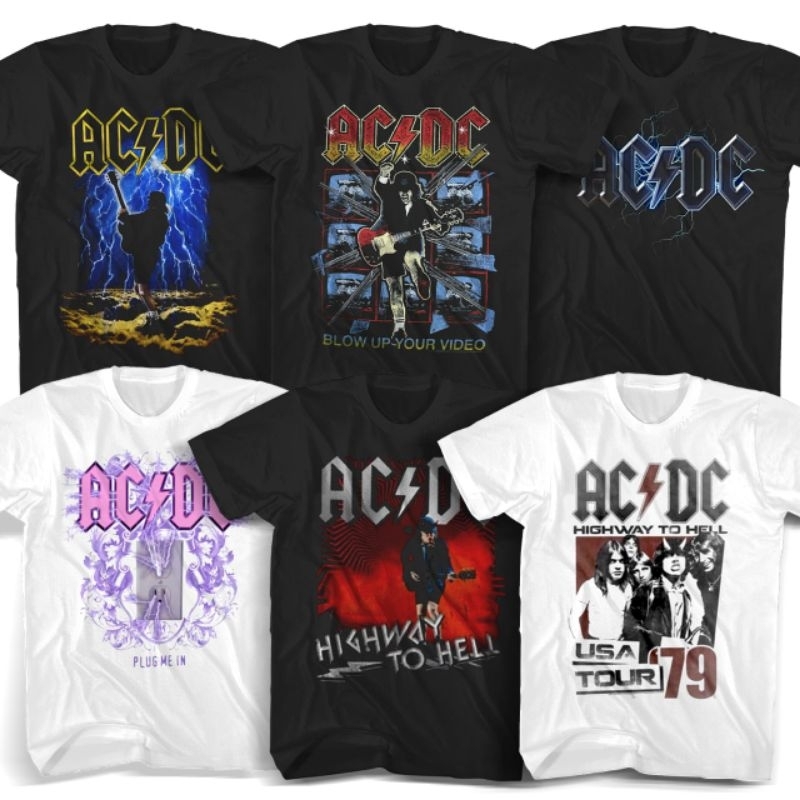 เสื้อยืด ACDC Highway To Hell Music เสื้อยืด Distro หนา 24 วินาทีสําหรับผู้ชายและผู้หญิง