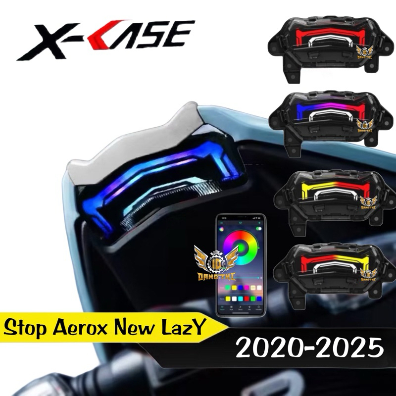 Aerox ใหม่ 2020-2024 RGB Stop Lamp 256 โหมด Aerox ใหม่ Nvx RGB Stop Lamp Plus Xcase ไฟเลี้ยวรับประกั