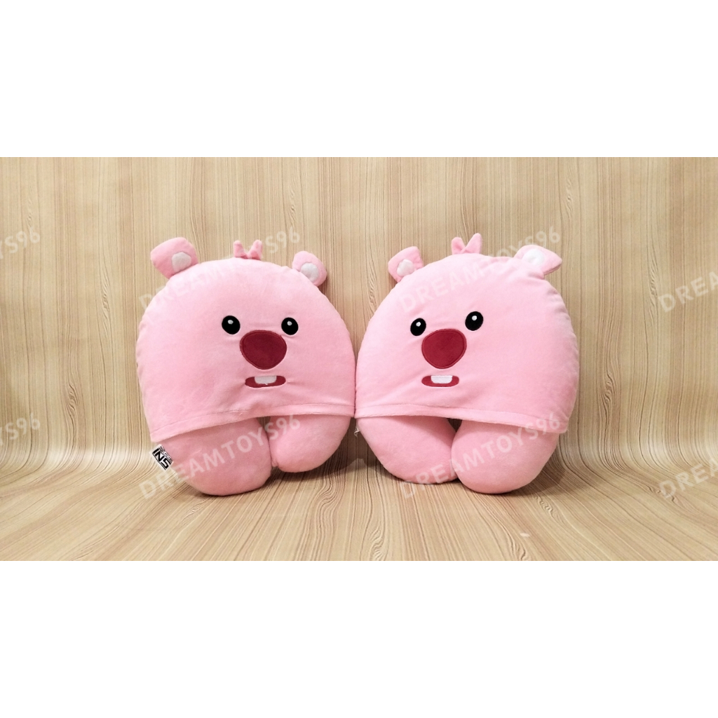 Dreamtoys96 หมอนรองคอ Loopy Hoodie Headrest ปุ่ม Loopy Hat