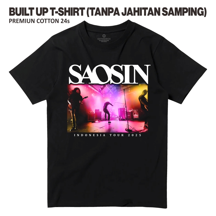 เสื้อยืดเพลงโลหะ SAOSIN เสื้อวง Cotton 24s เสื้อยืด