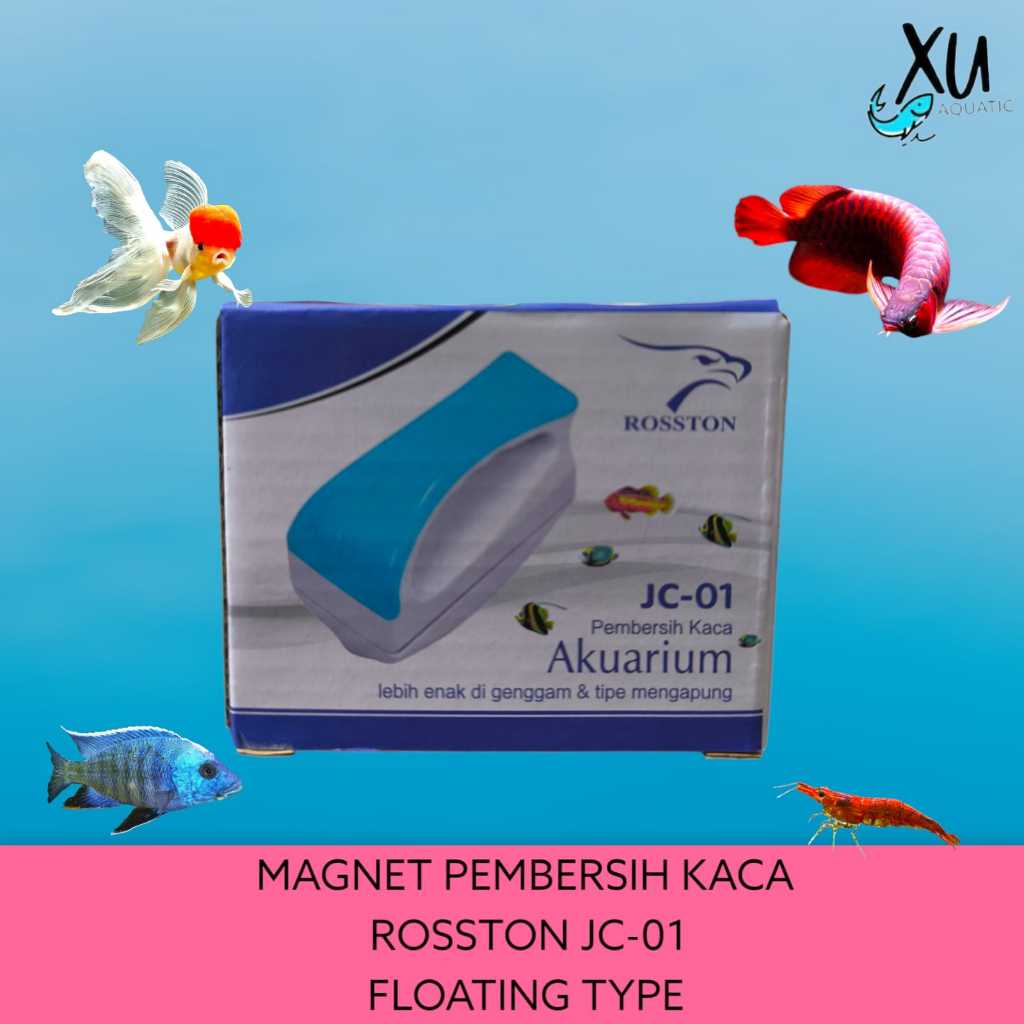 ROSSTON JC 01 แม่เหล็กทําความสะอาดกระจกตู้ปลา แม่เหล็กทําความสะอาดแม่พิมพ์กระจกลอย