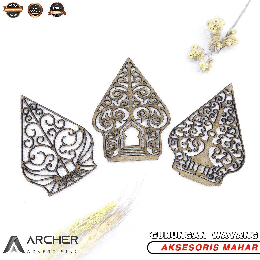 MOUNTAIN WAYANG ORAMENT DECORATION DOWARD PLYWOOD