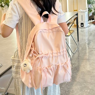 HT Tas Ransel Wanita Tas Sekolah Santai Baru Korean Backpack Tas Laptop Siswa Warna Permen