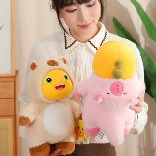 Boneka Naga Susu Nailong Mainan Mewah Face Nailoong Capybara Cross Dressing Hadiah Mainan Anak  Gift Dolls