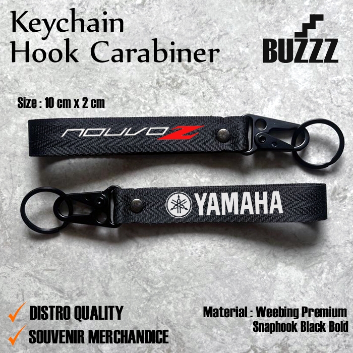GANTUNGAN NUOVO KEY - YAMAHA NUOV Z CARABION - พวงกุญแจ YAMAHA NUOVO - พวงกุญแจสีดํา NUOVO Z