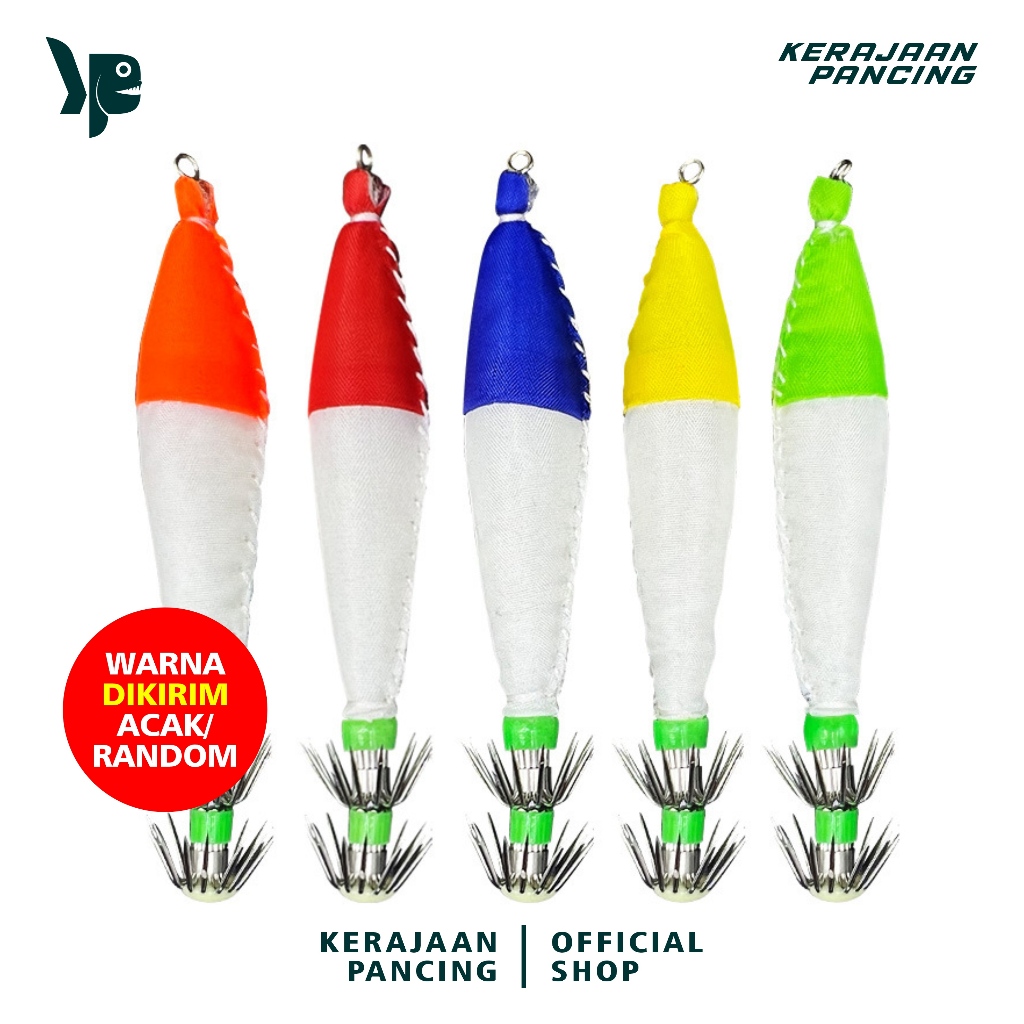 Fishing Kingdom - เหยื่อตกปลาปลาหมึก Apollo ดั้งเดิมสีสุ่ม