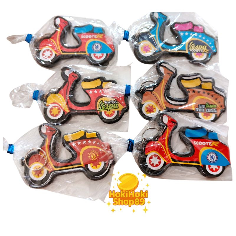 GANTUNGAN พวงกุญแจ Vespa/พวงกุญแจรถจักรยานยนต์ขนาดเล็ก/พวงกุญแจน่ารักที่ไม่ซ้ํากัน