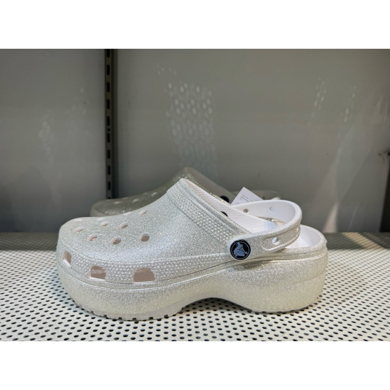 CROCS CLASSIC PLATFORM GLITTER ORIGINAL (แถม jibbitz+tote)