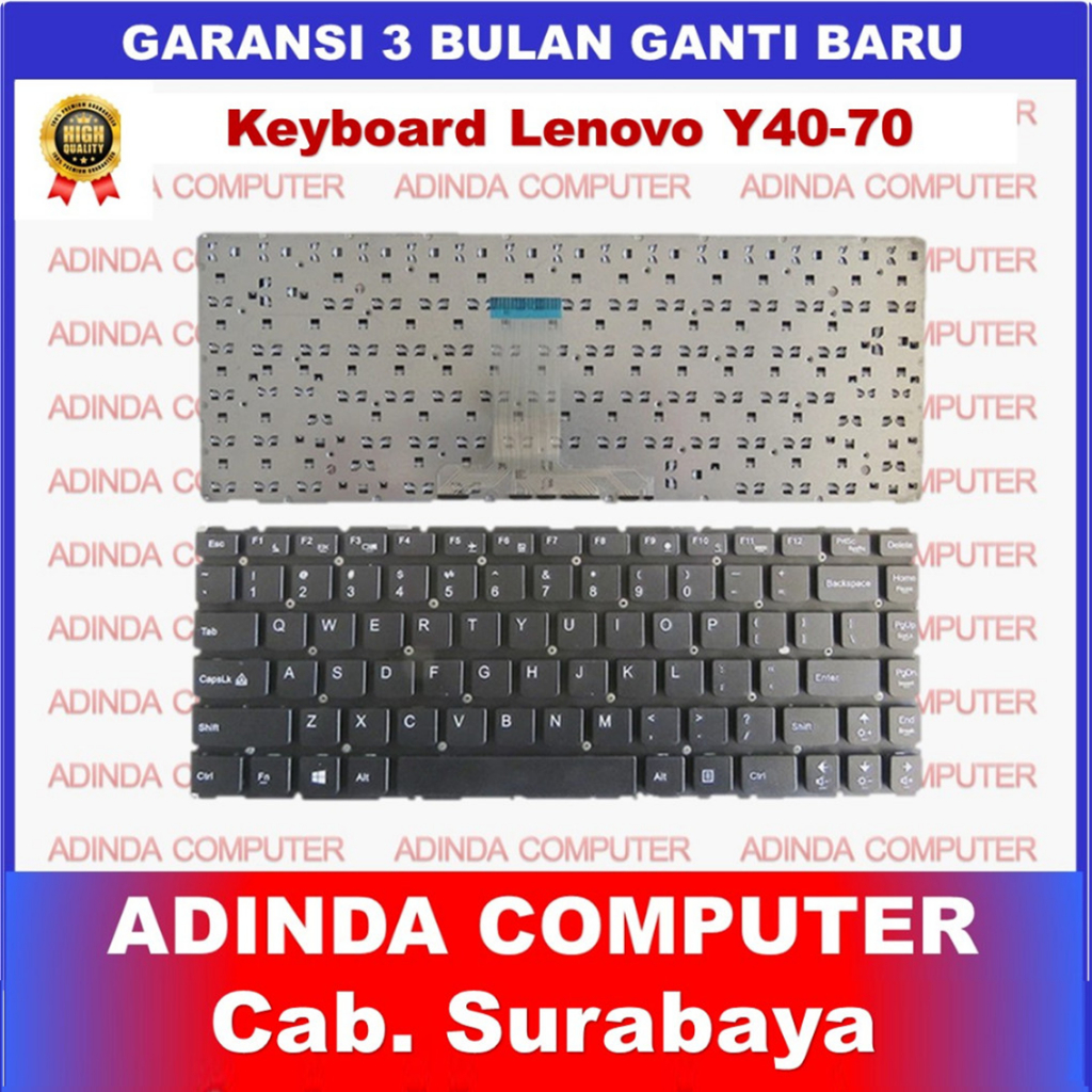 แป้นพิมพ์ Lenovo Erazer Y40 Y40-70AT-ISE Y40-80 Y40-80-IFI Y41-70