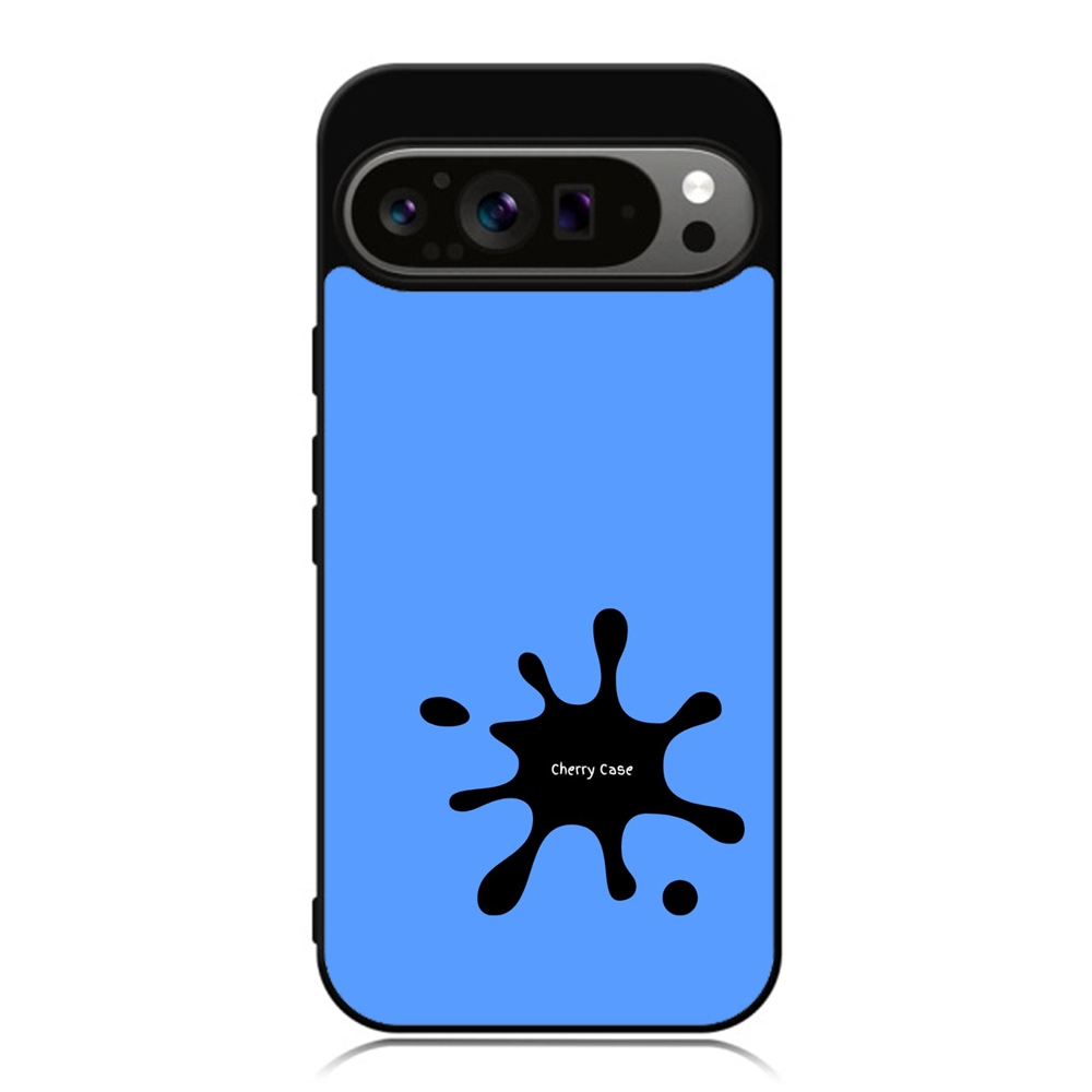 HP Google Pixel 9 8 7 6 5 4 3 Pro XL 4g 5g TPU Softcase Paint Stain Navy On Blue