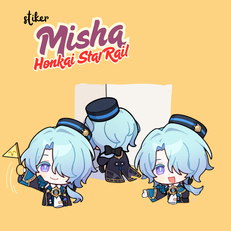 สติ๊กเกอร์ MISHA HSR | MISHA HONKAI STAR RAIL STICKER 7 CM GLOSSY VINYL WATERPROOF