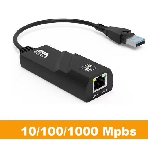 USB 3.0 ถึง LAN ETHERNET SUPPORT 10/100 & GIGABIT / USB TO LAN RJ45