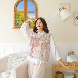 Midun.project - Cellia Vest Rajut Wanita Motif Lucu Korean Style